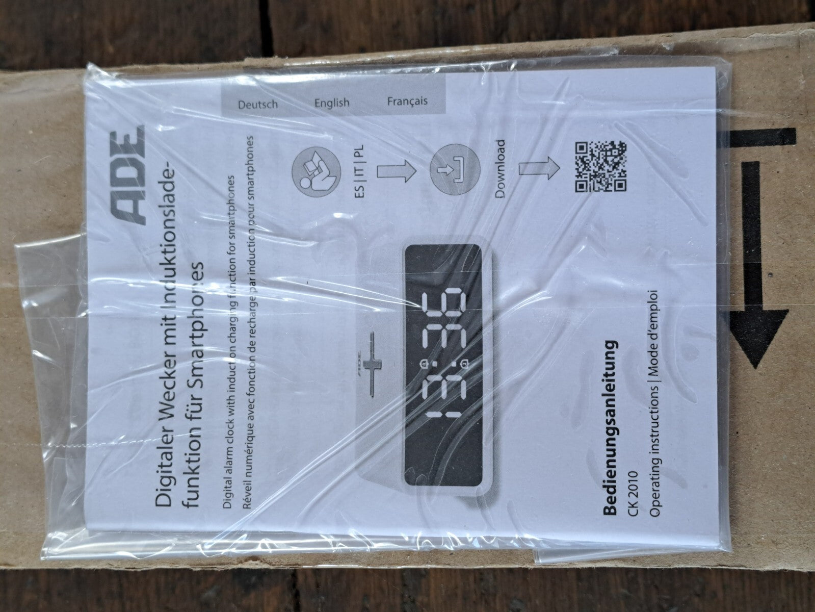 ADE Digitaler Wecker CK 2010, Induktionsladefunktion